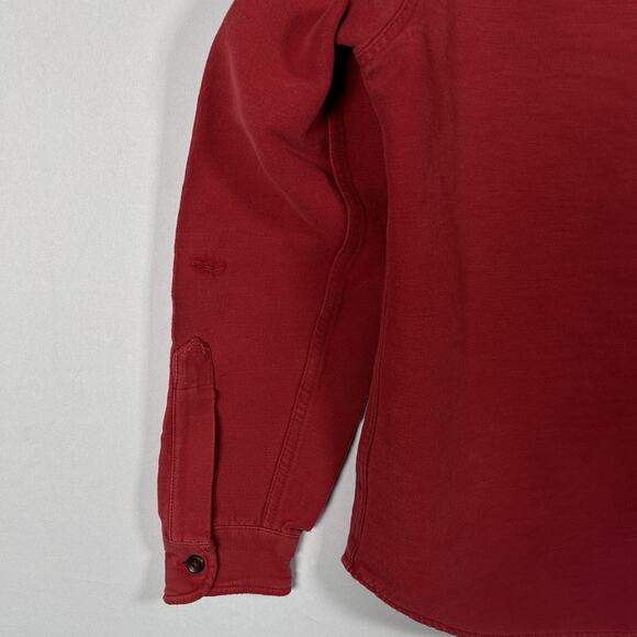 Wallace & Barnes J. CREW Button Down Chamois Work Shirt Red Medium M - Picture 5 of 6